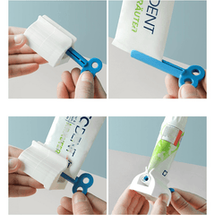 Automatic Toothpaste Dispenser Rolling Squeezer Holder