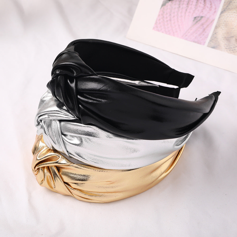 Cross Knotted Headband Wide Brimmed Head Hoop Hair Accessories