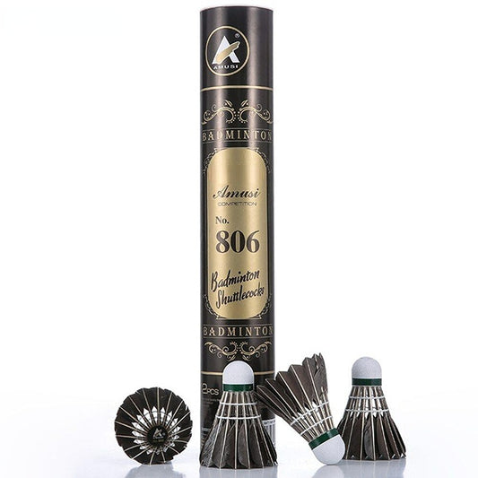 12pcs Goose Feather Badminton Shuttlecocks 77 76 Speed