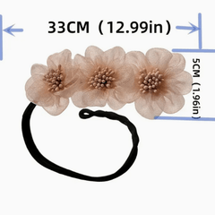 Flower Hair Bun Maker Chiffon Headband Hair Accessories