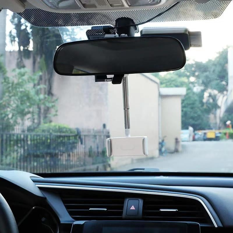 Car Rearview Mirror Holder Clamp for Phone