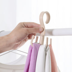 Space Saving Rotated Hanger Hooks Wardrobe Clothes Rack Hanger Organizer