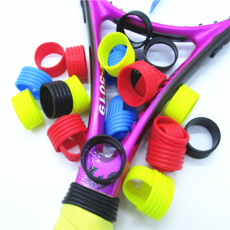 Silicone Tennis Racket Grips Bike Protectors Overgrip Elastic Grip Rings
