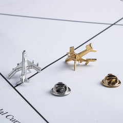 Airplane Brooch Japanese All Match Coat Decoration Retro For Men