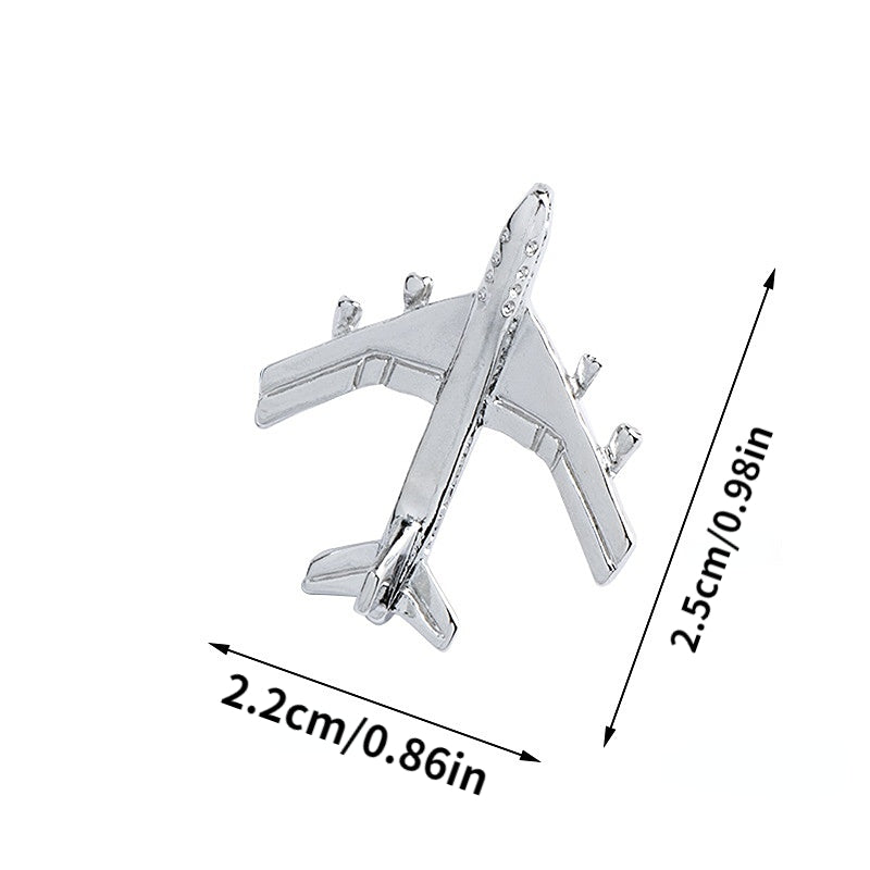 Airplane Brooch Japanese All Match Coat Decoration Retro For Men