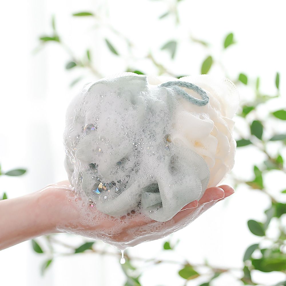 Soft Mesh Bath Sponge Balls Cleaning Brush Shower Puff Body Cleaner