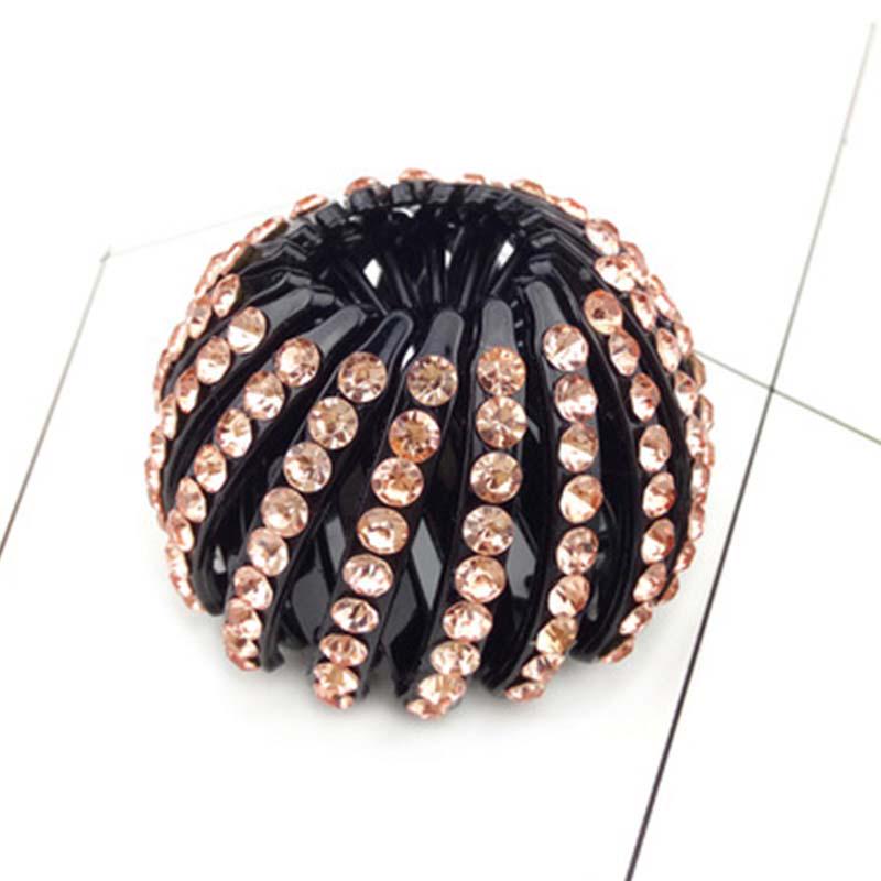 Rhinestone Bird Nest Clip Hair Bun Marker Hair Accessories For Women Girls