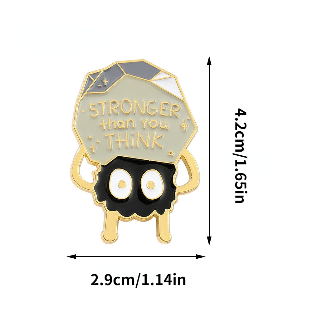 Powerful Cartoon Brooch Pin