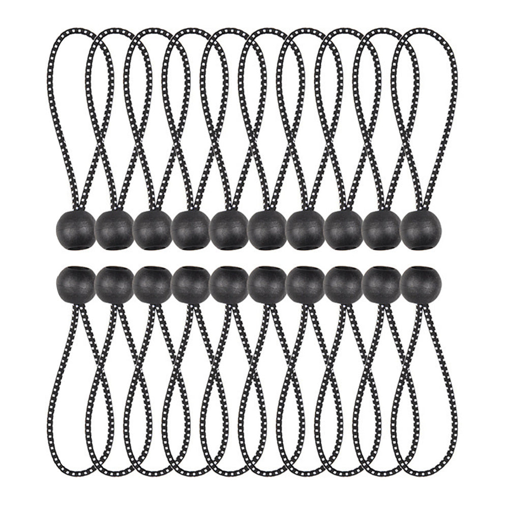 50pcs Elastic Bungee Cords - Secure Gear for Tents, Awnings, Canopies