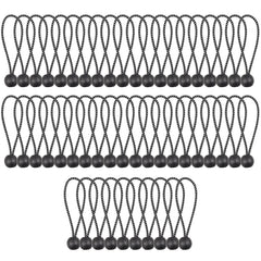 50pcs Elastic Bungee Cords - Secure Gear for Tents, Awnings, Canopies