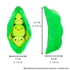 Bean & Pea Plush Toy Holiday Gift - Washable & Removable