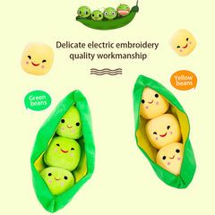 Bean & Pea Plush Toy Holiday Gift - Washable & Removable
