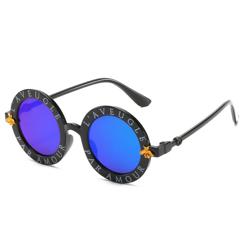 Kids Round Frame Sunglasses for Outdoor Activities