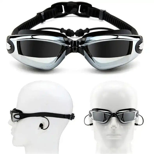 Inflatable Anti Fog Swimming Goggles with Earplug