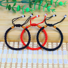 Adjustable Red String Bracelet Lucky Bangle Women Men Jewelry