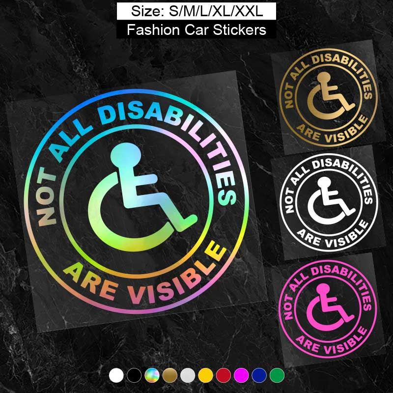 Invisible Disability Car Sticker Vinyl Decal