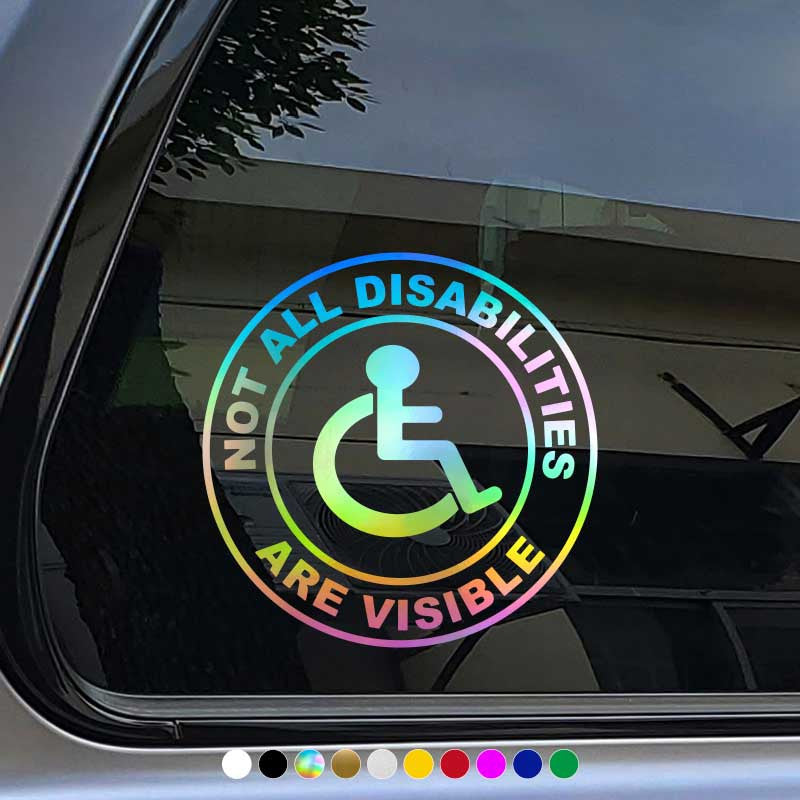 Invisible Disability Car Sticker Vinyl Decal