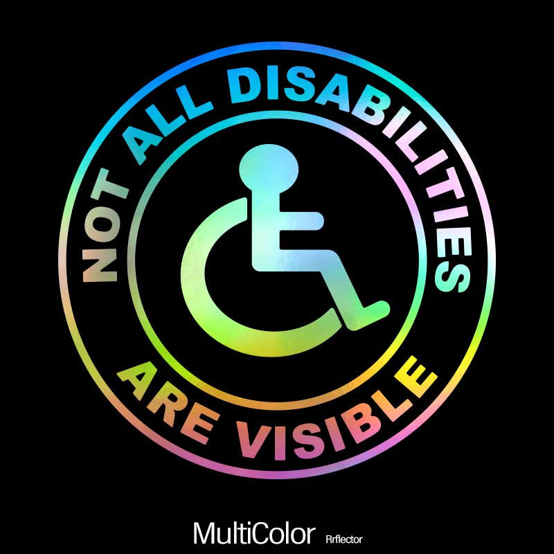 Invisible Disability Car Sticker Vinyl Decal