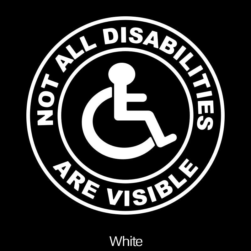 Invisible Disability Car Sticker Vinyl Decal