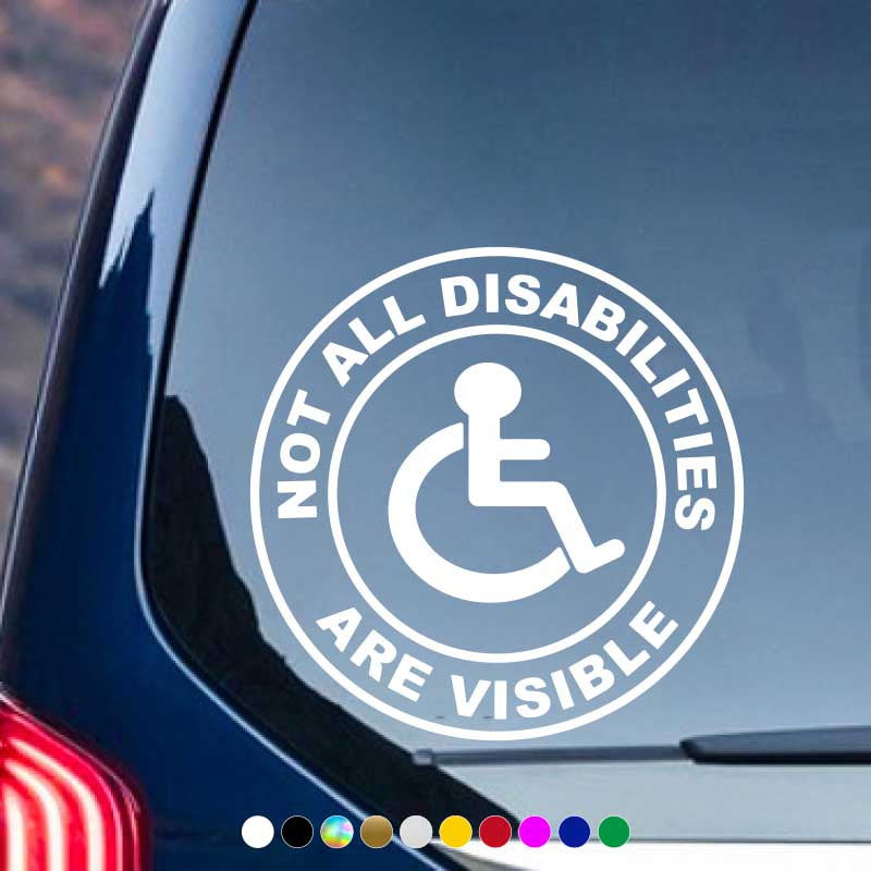 Invisible Disability Car Sticker Vinyl Decal