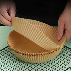50pcs Air Fryer Special Liners Reusable Baking Paper Thick Mat Household Tools