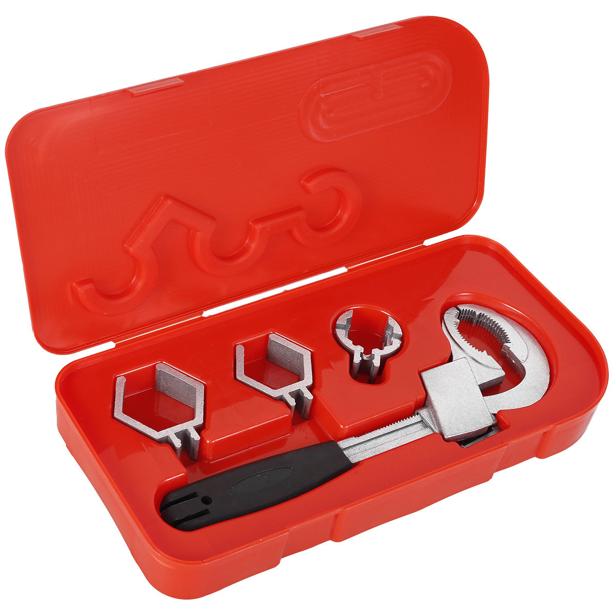 Adjustable Water Pipe Spanner With 3 Card Slots Universal Repair Tool
