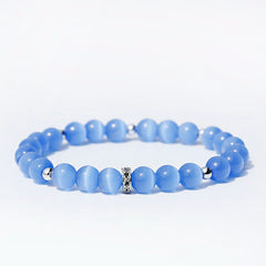 Cat Eyes Stone Beaded Bracelet Moonstone Jewelry Gift