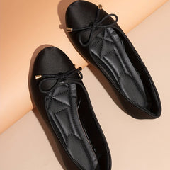 Women's Bowknot Ballet Flats Slip On Soft Sole Anti skid Shoes