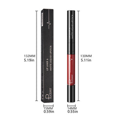 Waterproof Double Headed Lip Liner Stick Pen Gloss Set