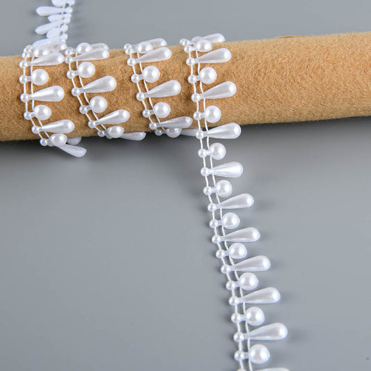 ABS Pearl Beads Cotton Chain Wedding Party Jewelry Findings Craft Supplies