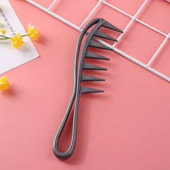 Shark Tooth Wide Plastic Comb Hair Styling Tool