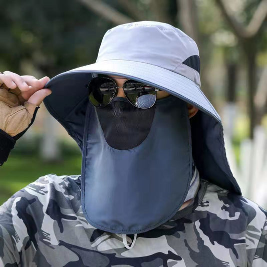 Outdoor Fishing Sun Hat Summer Male Fisherman's Hat Detachable Fishing Hat