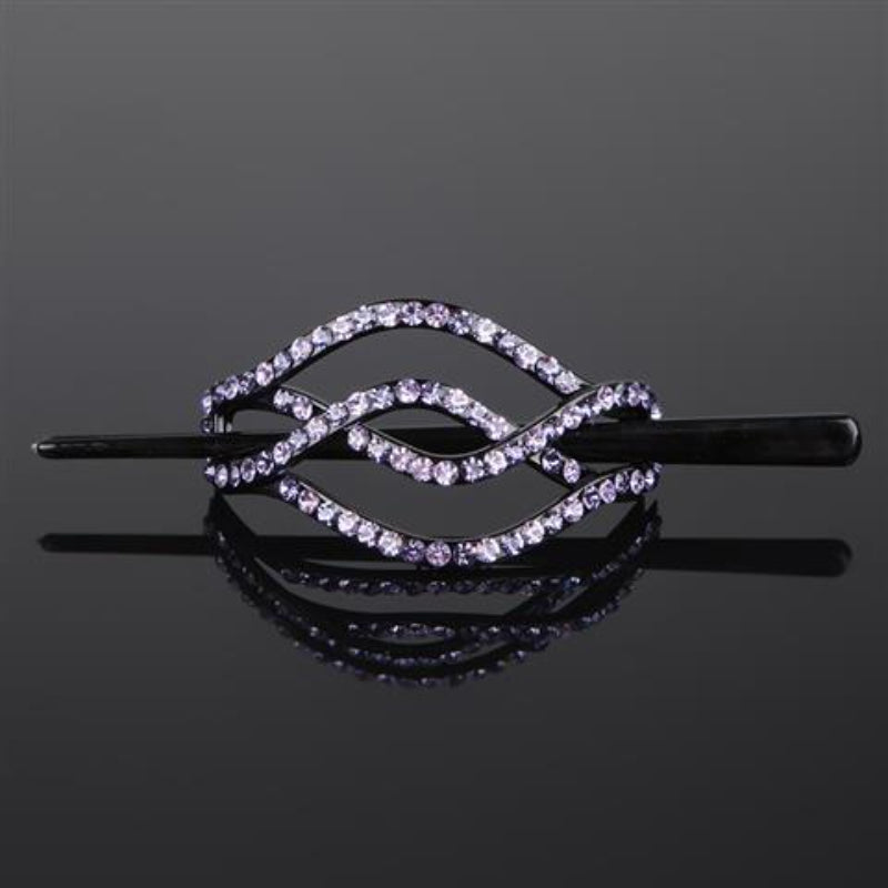 Rhinestone Hair Slide Stick Hair Clip Bun Holder