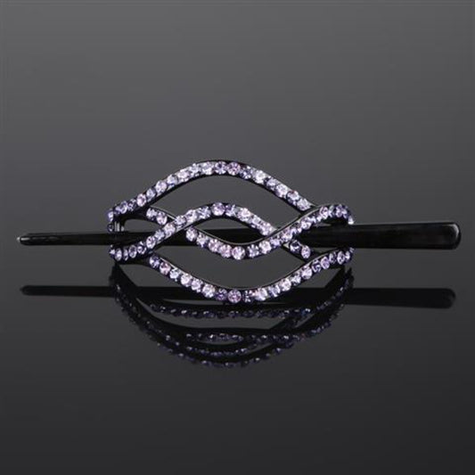 Rhinestone Hair Slide Stick Hair Clip Bun Holder