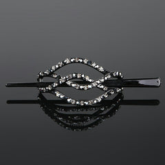 Rhinestone Hair Slide Stick Hair Clip Bun Holder