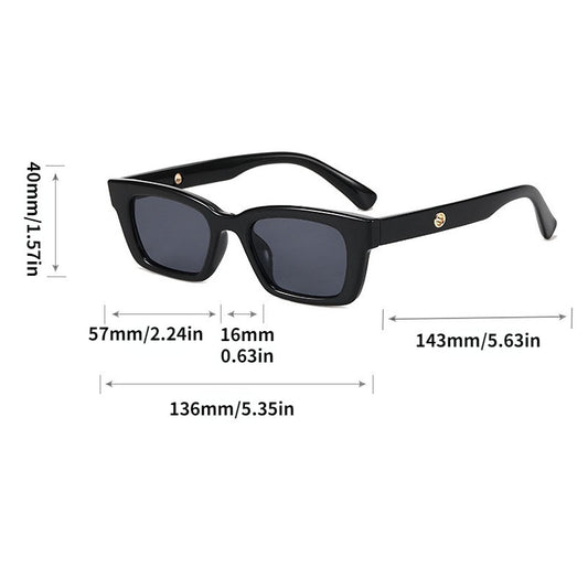 Square Sunglasses Retro 90s Vintage UV400 Sun Shades Glasses