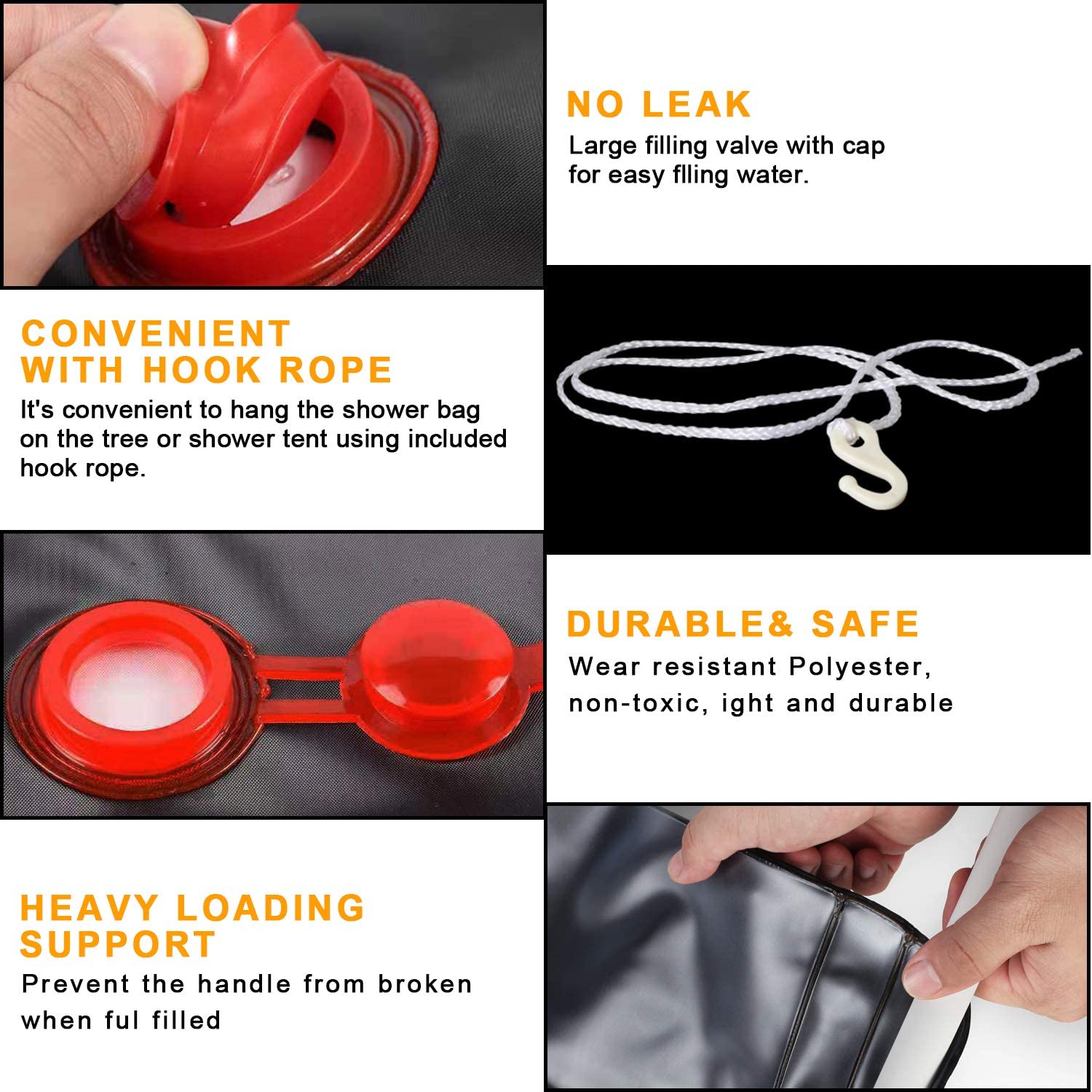 Portable Outdoor Bath Bag for Camping & Picnics