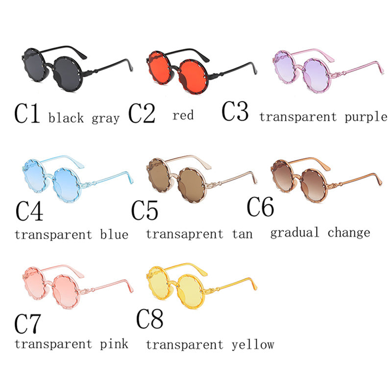 Y2K Round Sunglasses Lightweight Sun Protection