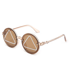 Y2K Round Sunglasses Sun Protection Funny Decorative Accessories