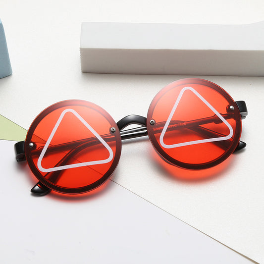 Y2K Round Sunglasses Sun Protection Funny Decorative Accessories