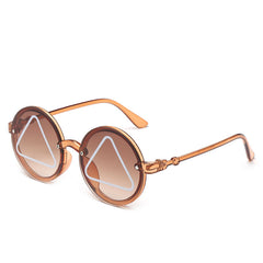 Y2K Round Sunglasses Sun Protection Funny Decorative Accessories