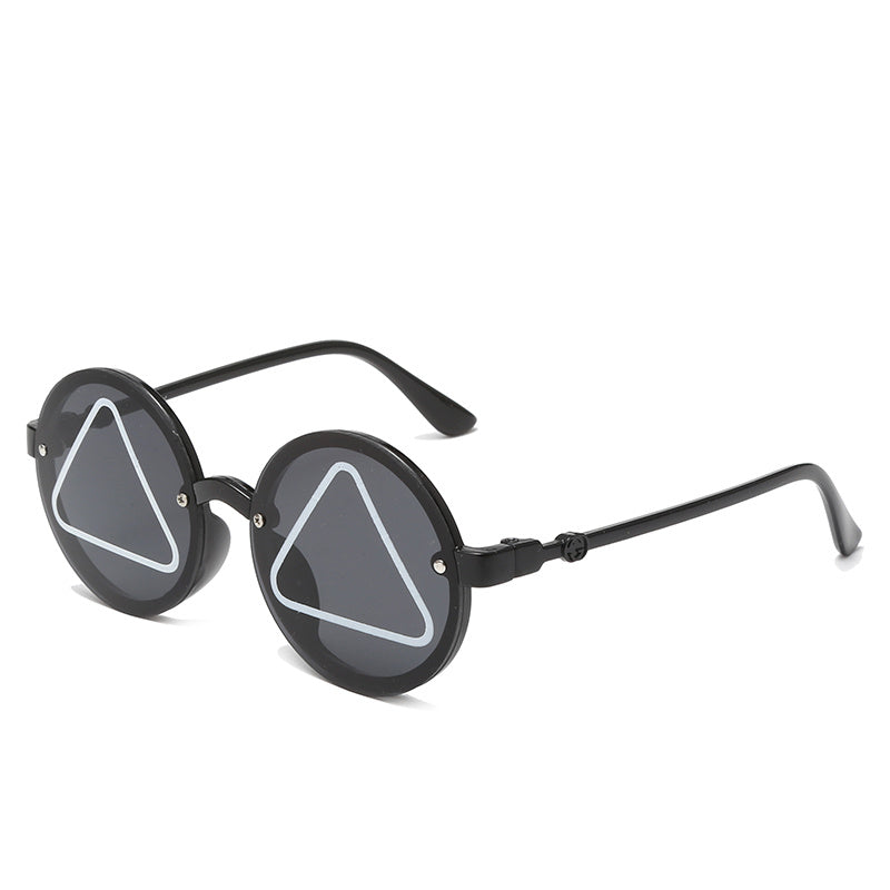 Y2K Round Sunglasses Sun Protection Funny Decorative Accessories