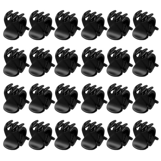 24pcs Solid Hair Claw Mini Banana Clip Hair Styling Accessories