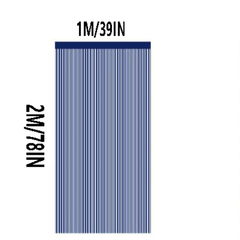 Clear Fringe Curtains Colorful Gradient Rain Curtain