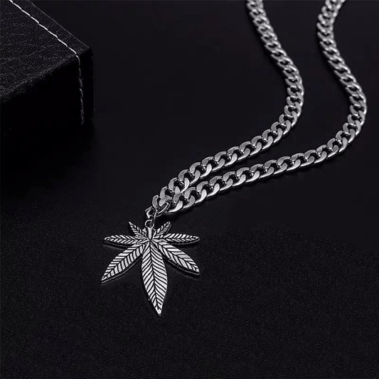 Leaf Hiphop Street Style Necklace Hip hop For Men And Women