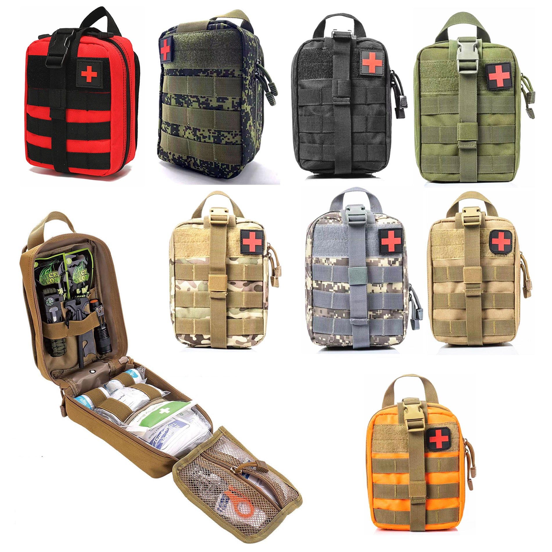 Camouflage First Aid Bag for Home Outdoor Travel Camping Hiking