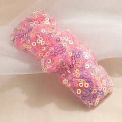 Sequin Decor Hair Clip Shining Mesh Snap Clip Headwear