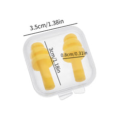 Waterproof Silicone Earplugs for Noise Cancelling - 2pcs