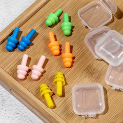 Waterproof Silicone Earplugs for Noise Cancelling - 2pcs