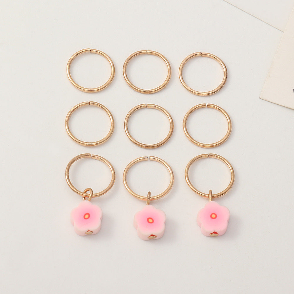 Flower Charm Hair Braid Clips Dreadlock Charms Clip
